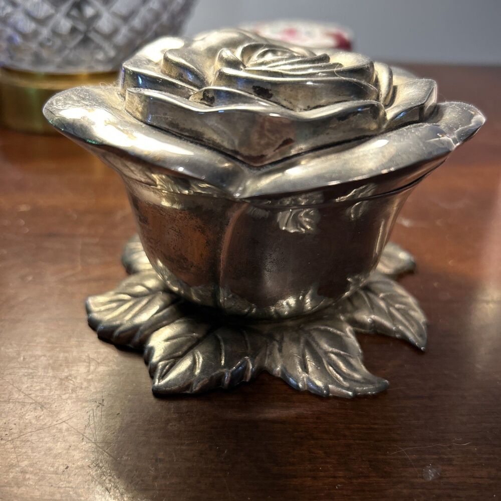 Godinger Silverplate Trinket Box 4.5"×3" - B01 EB - Picture 3 of 8
